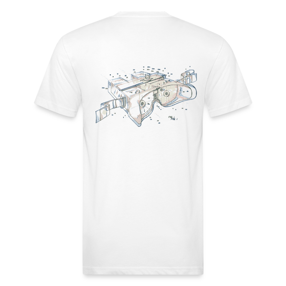 Fitted Cotton/Poly T-Shirt by Next Level - white