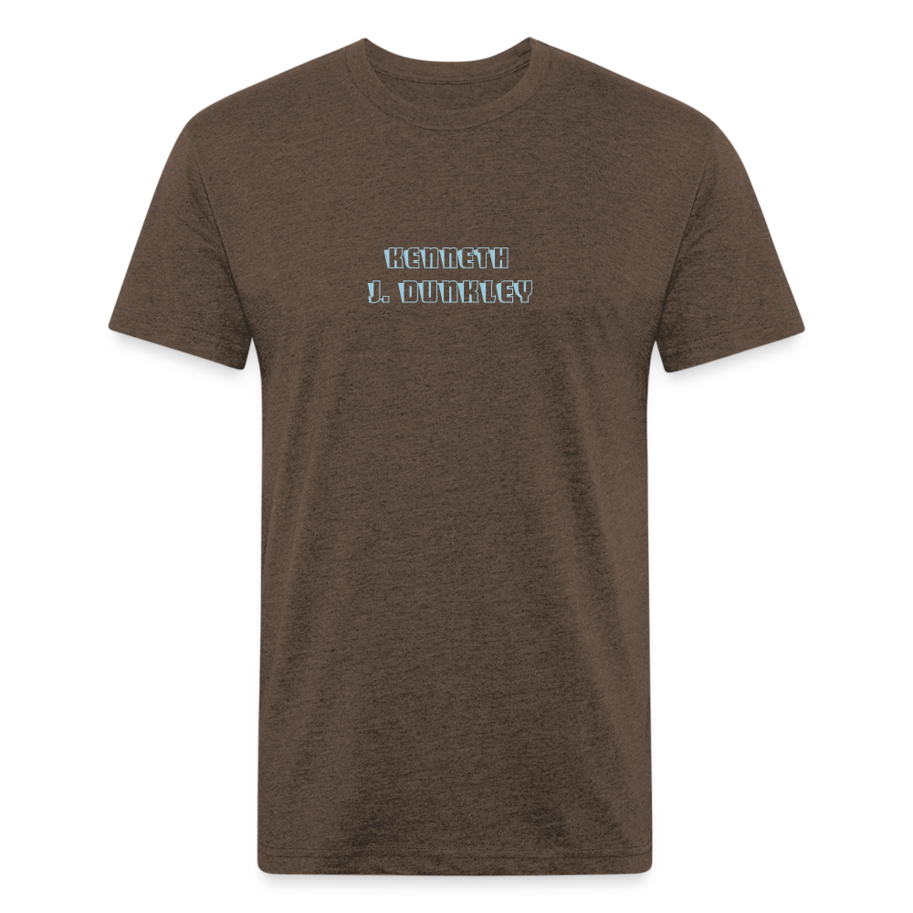 Fitted Cotton/Poly T-Shirt by Next Level - heather espresso