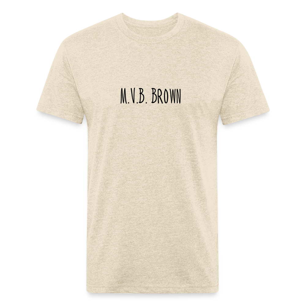 Fitted Cotton/Poly T-Shirt by Next Level - heather cream