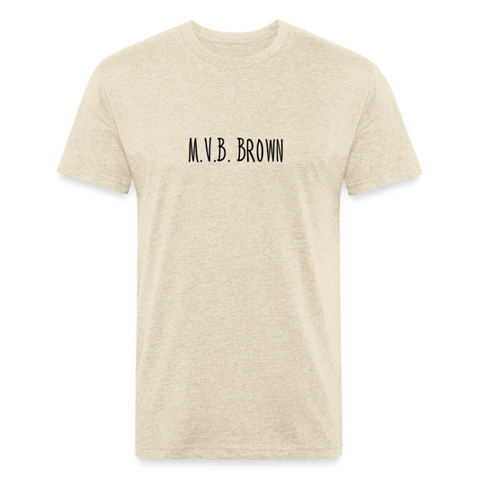 Fitted Cotton/Poly T-Shirt by Next Level - heather cream