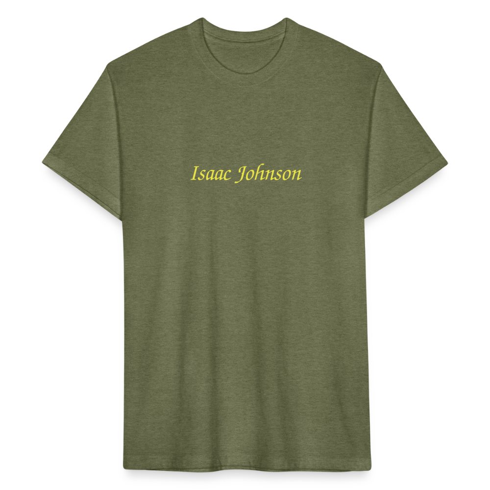 Fitted Cotton/Poly T-Shirt by Next Level - heather military green