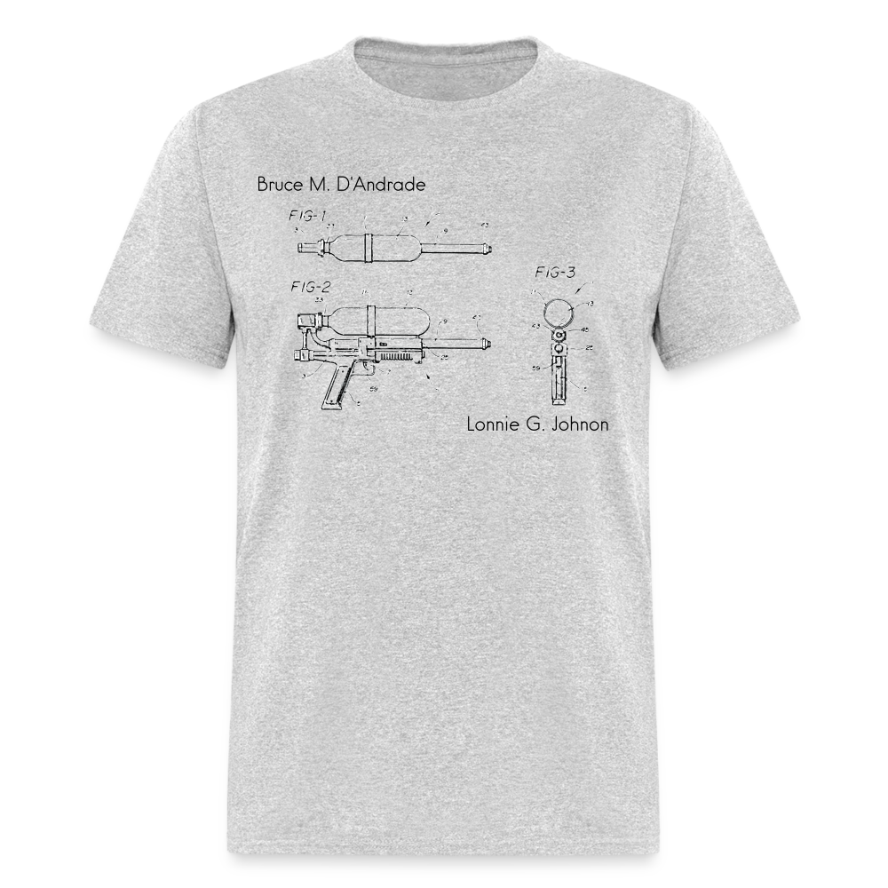 Bruce M. D'Andrade & Lonnie G. Johnson - Pinch Trigger Pump Water Gun Patent - heather gray