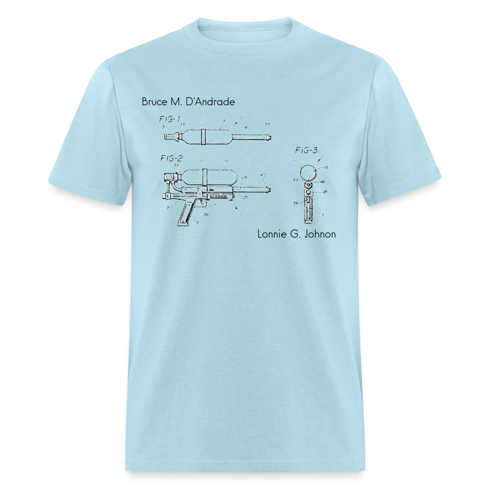 Bruce M. D'Andrade & Lonnie G. Johnson - Pinch Trigger Pump Water Gun Patent - powder blue