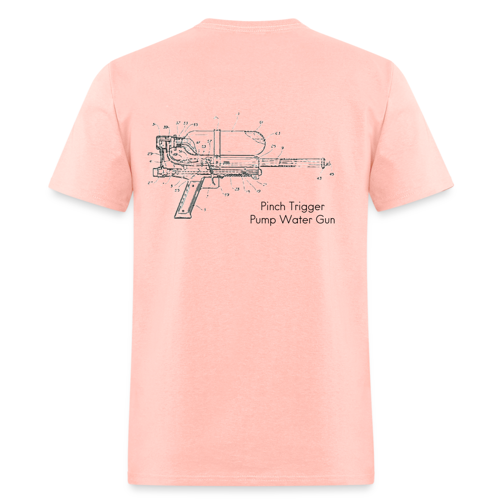 Bruce M. D'Andrade & Lonnie G. Johnson - Pinch Trigger Pump Water Gun Patent - blush pink 