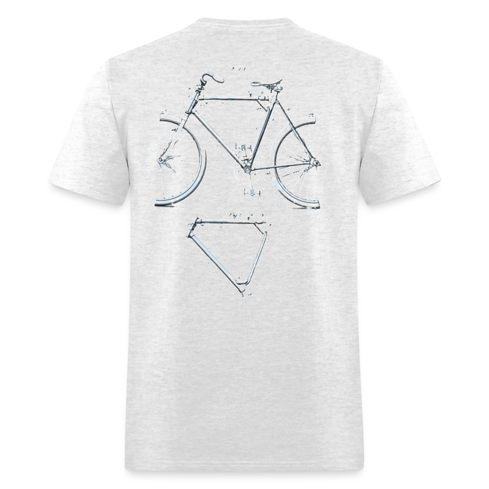 Isaac R. Johnson -  Folding Bicycle Frame Patent - light heather gray