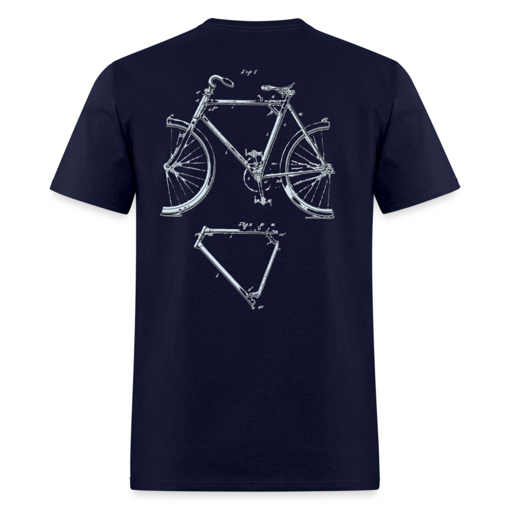 Isaac R. Johnson -  Folding Bicycle Frame Patent - navy